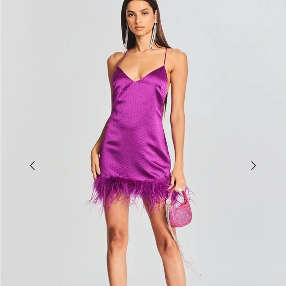 open lace back dress ATTICO Size 6 Pink Black Polyester Velvet Wrap Dress – Sui Generis Designer  Consignment main image 0